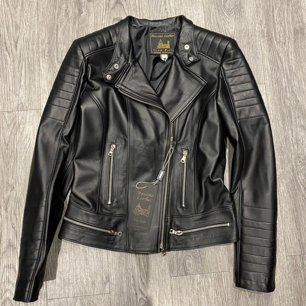 LUNA GREY Women's Leather Jacket